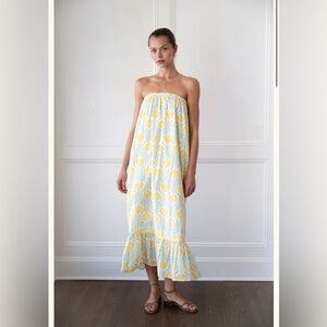 NWT La Maregold The Penny 100% Cotton Dress Size XL Marigold Floral Print